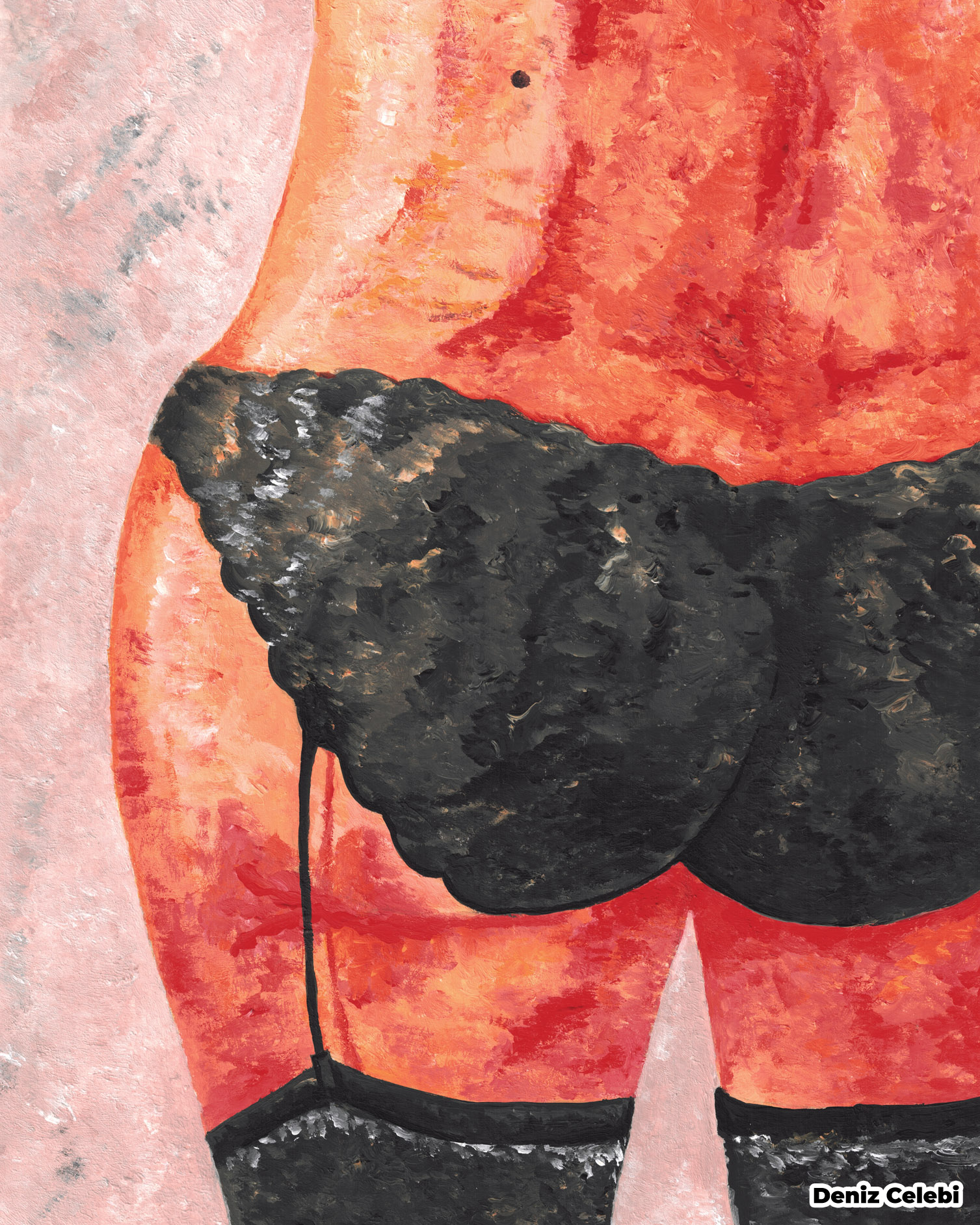 Buttnation acryl fine art by Deniz Celebi