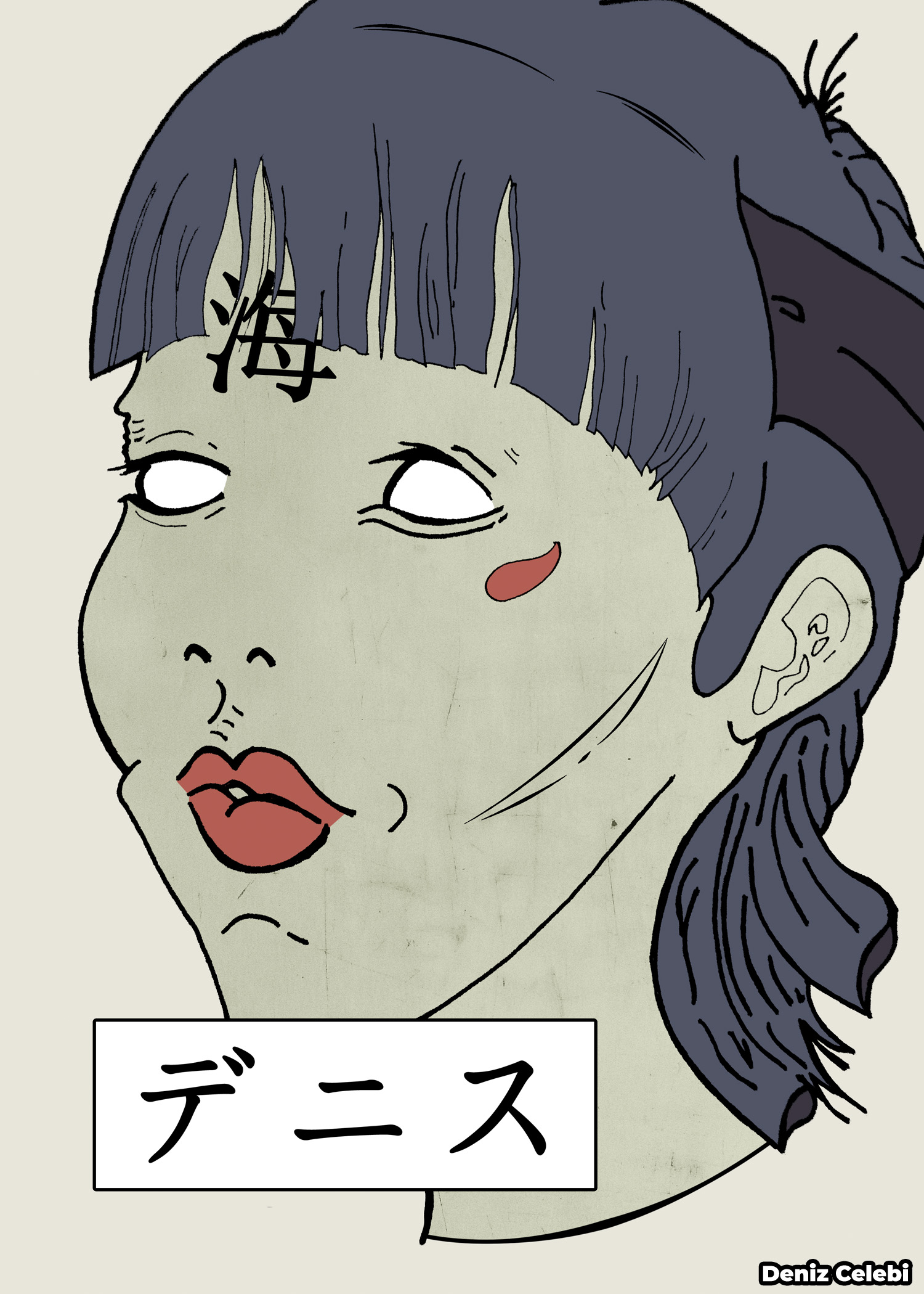 Zombie Umi Original Character Japanese Artwork