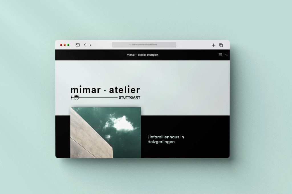 Webdesign Mimar Atelier Stuttgart