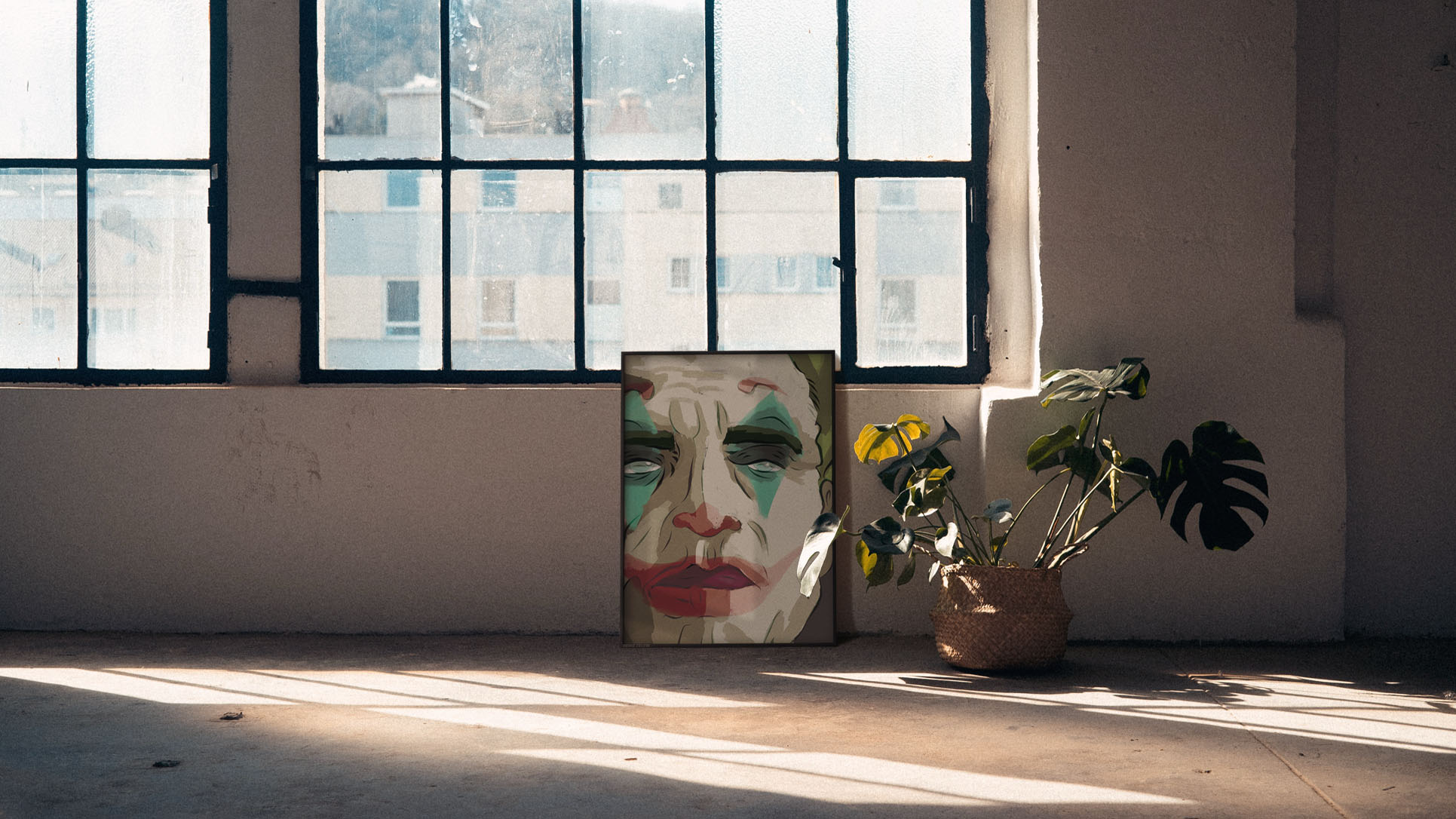 Joker Poster im Loft Atelier Studio